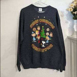 Peanuts Dark Grey Pullover Sweater Unisex Size L (42/44)